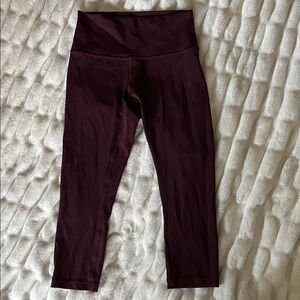 Lululemon Deep Burgundy Leggings